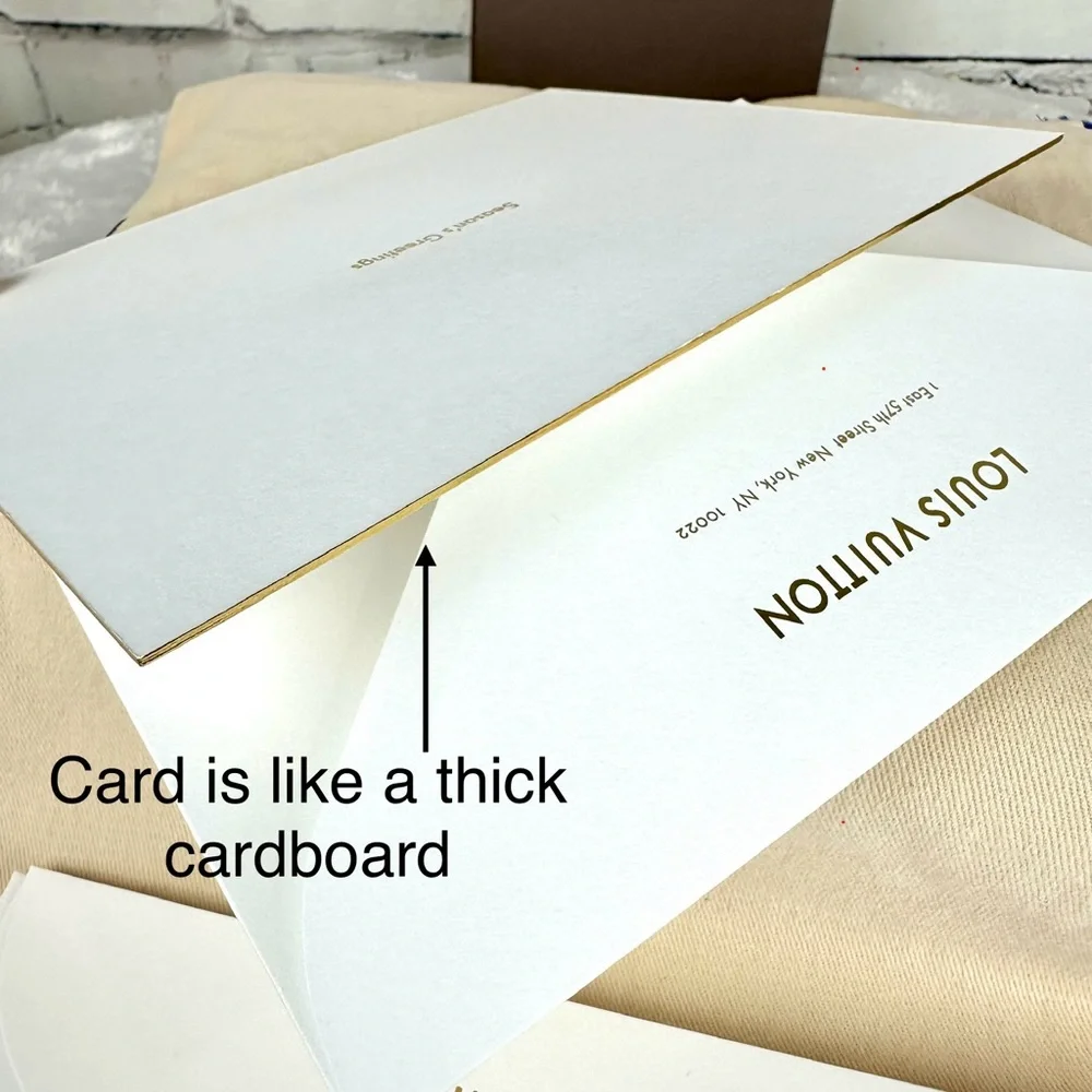 Louis Vuitton GORGEOUS Season’s Greetings large holiday card and envelope - Picture 5 of 7